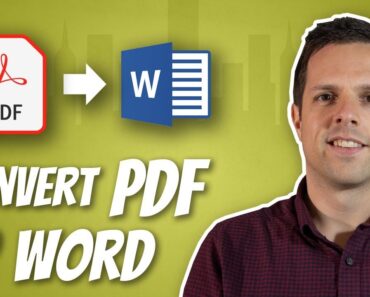 How To Convert Pdf to Word