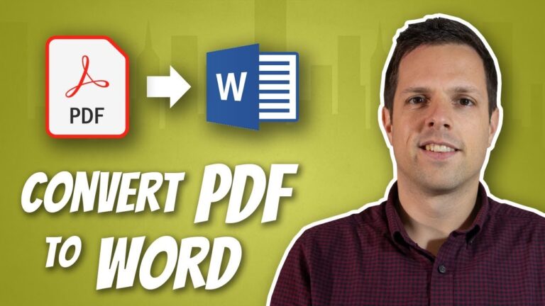 How To Convert Pdf to Word